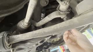How to replace a Lower Control Arm, Tie Rod End & Sway bar Stabilizer link on 2006 Mazda 5 Touring