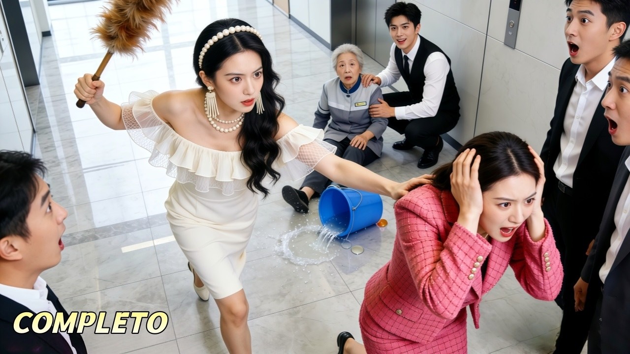 Ela defendeu a faxineira humilhada; era mãe do CEO e ele se apaixonou por ela na hora!