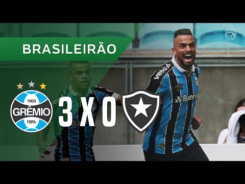 GRÊMIO 3 X 0 BOTAFOGO - GOLS - 27/10 - BRASILEIRÃO 2019