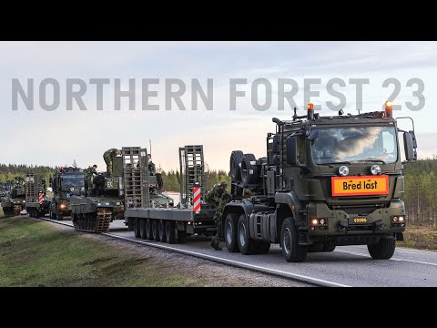 Northern Forest 23 – den svenska styrkan på plats i övningsområdet