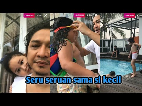 Pasha UNGU sekeluarga seru seruan berenang di kolam - live ig