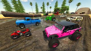 Racing Random Cars Through Muddy Farm Racing Random Cars Through Muddy Farm