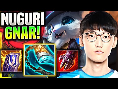 NUGURI PERFECT GAME WITH GNAR! - FPX Nuguri Plays Gnar Top vs Gragas! | Season 11