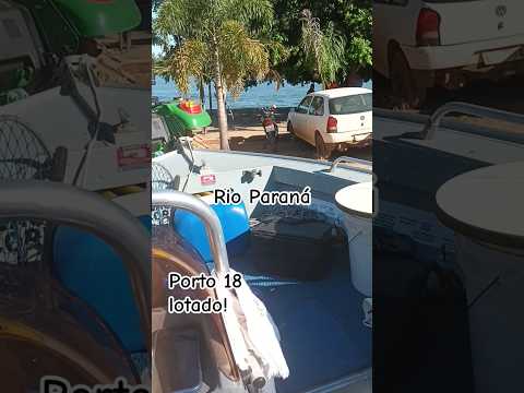 Pesca no porto 18 rio Paraná Querência do Norte PR #fishing