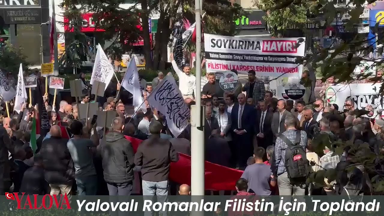 Yalovalı Romanlar Filistin İçin Toplandı