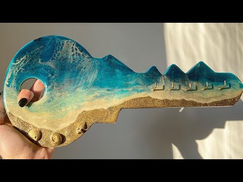 Island Inspired Resin Beach Coasters Resin Art Tutorial