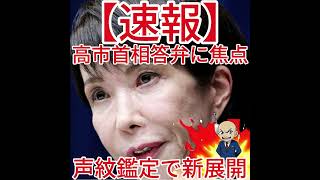 声紋鑑定で新展開 高市首相答弁に焦点3