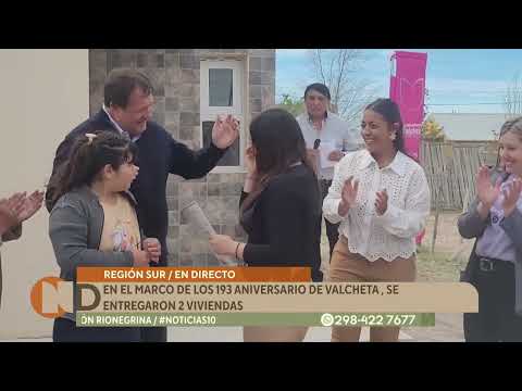 Entregaron viviendas por el 193º Aniversario de Valcheta