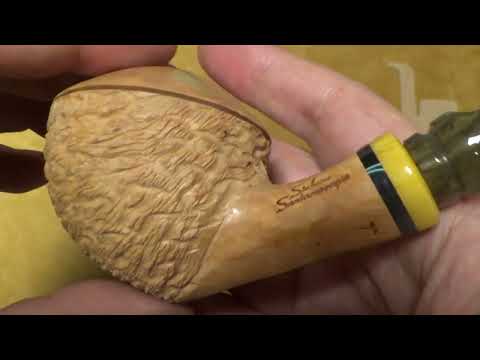 Pipa Santambrogio rusticata naturale  major - Bent Rhodesian - SS233