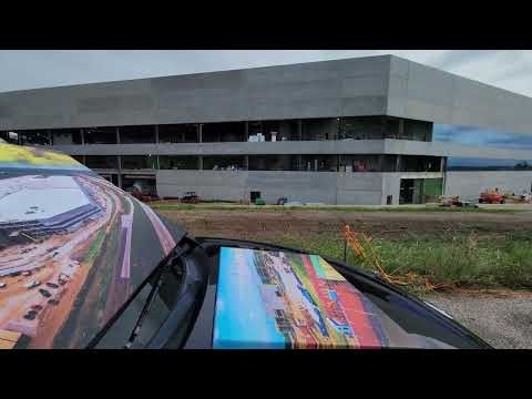 just left #GigaTexas - Brought my #TeslaArt #RoschetzkyPhotography