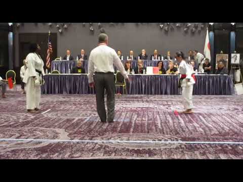 2017 ISKF US NAT. MIYUKI vs BENILDA 55+ KUMITE FINAL