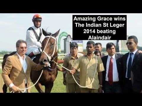 Amazing Grace with P Trevor up beats Alaindair with Y S Srinath up to win The Indian St Leger 2014