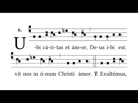 Ubi Caritas - Gregorian Chant (Where charity and love are, there God is.)