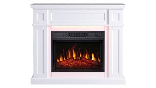 Камінокомплект ArtiFlame Linz AF23S білий з LED підсвічуванням