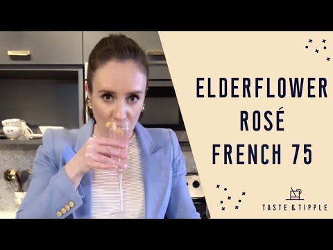 ELDERFLOWER ROSÉ FRENCH 75 COCKTAIL RECIPE