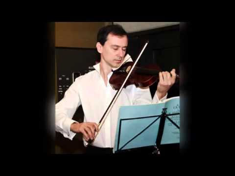 Max Bruch. Violine Concerto Nr.1, II movement. Soloist -- Artur Medvedev & String Quartet.