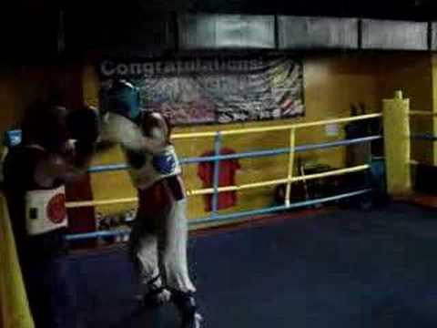 alex falcon spar kickboxing