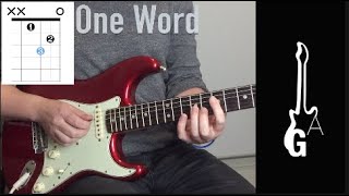 One Word by The Baby Animals, guitar lesson
