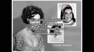 CONNIE FRANCIS - My Heart Has A Mind Of It's Own (1960) with lyrics