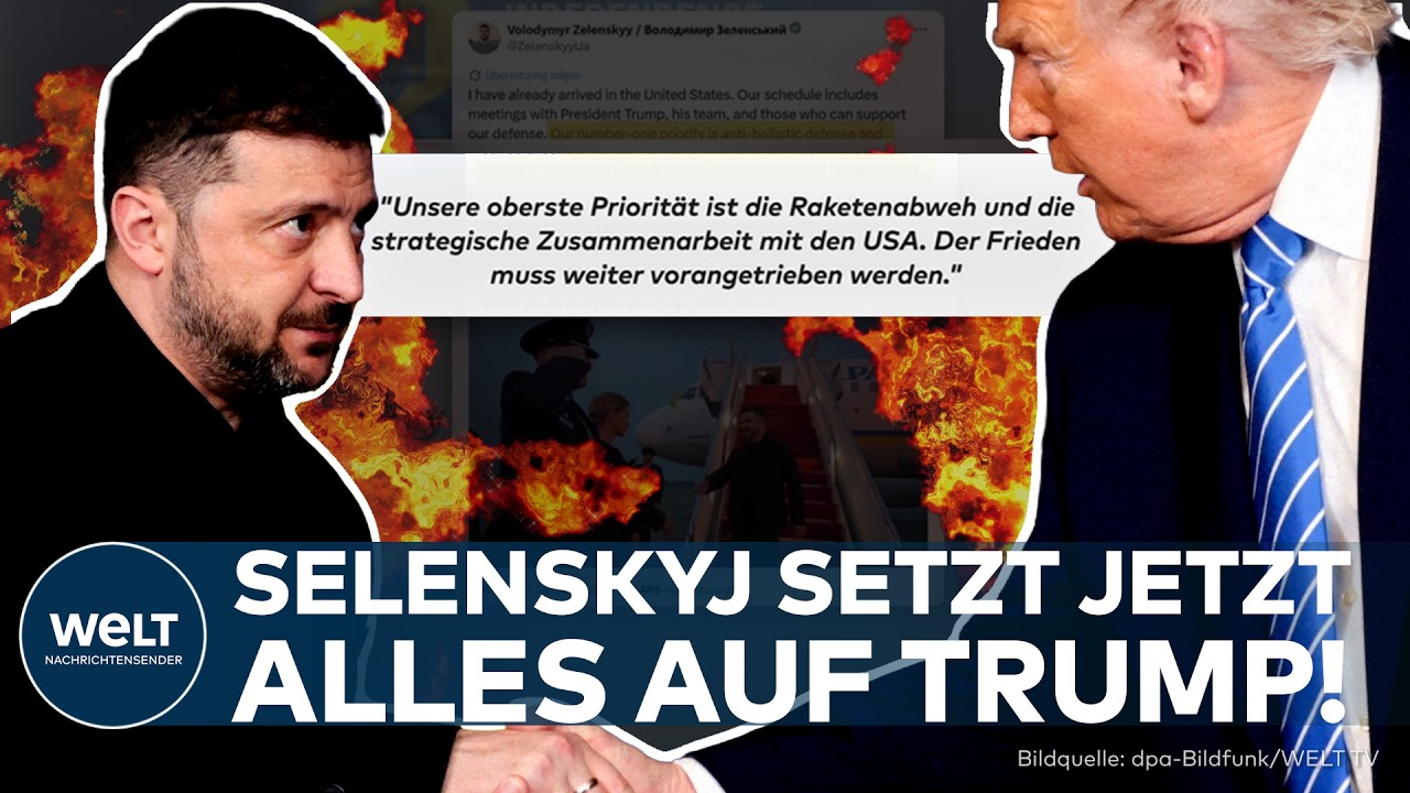 SELENSKYJ KÄMPFT UM US-HILFE: Treffen mit Trump in Washington – kommt jetzt neue Militärhilfe?