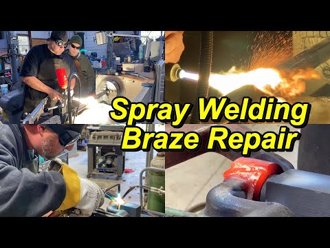 SNS 339: Broken Casting Braze Repair, Spray welding Bearing Journal