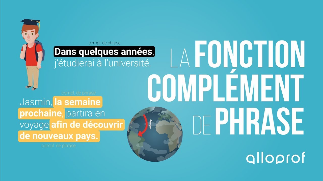 La fonction complément de phrase