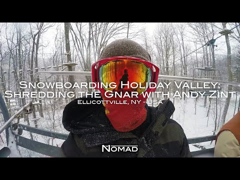 Snowboarding Holiday Valley: Shredding the Gnar w/Andy -Ellicottville, NY (Supadupakulavibe by GRiZ)