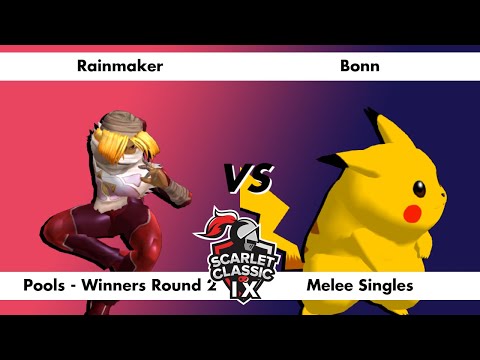 Scarlet Classic IX Melee - Rainmaker (Sheik) vs Bonn (Pikachu) - Pools - Winners Round 2