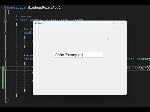 How to Create a TextBox That Accepts Only Letters and Space with C# ...