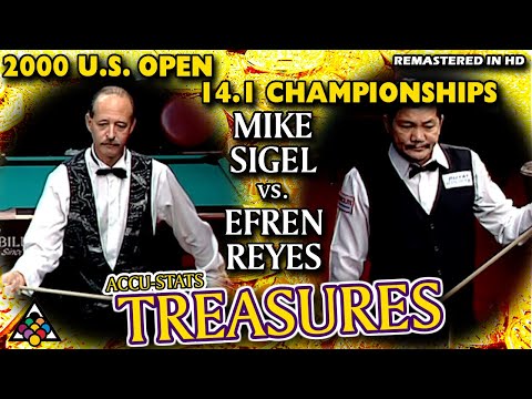 Captain Hook vs the GOAT: Mike SIGEL vs Efren REYES - 2000 17th U.S. OPEN 14.1 CHAMPIONSHIPS.