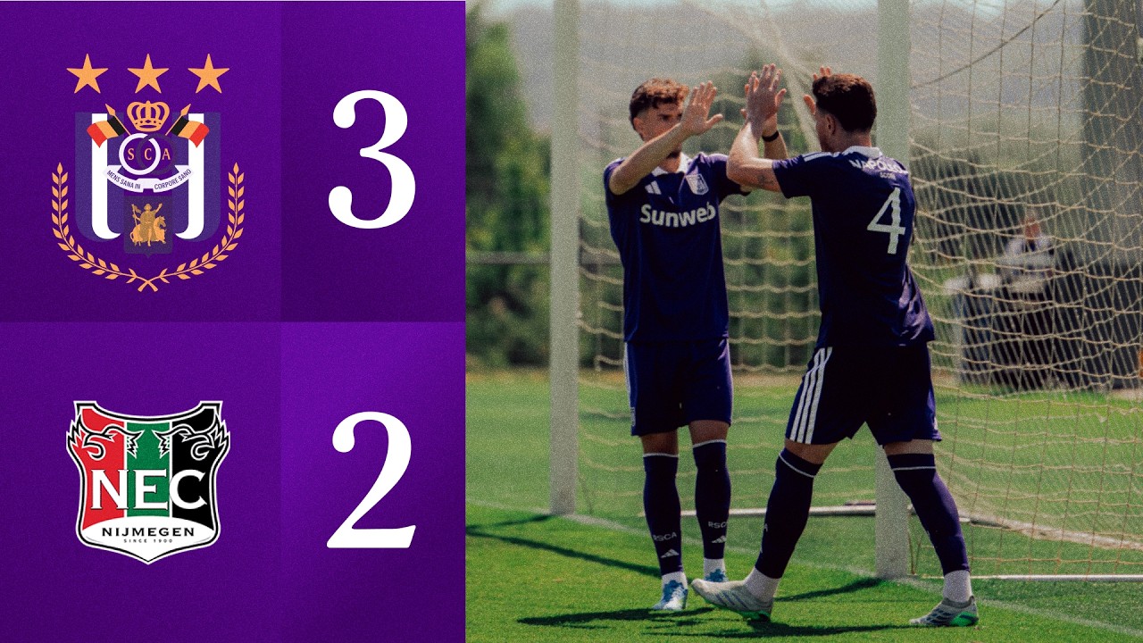 SAMENVATTING: RSC Anderlecht wint in de slotfase van N.E.C.