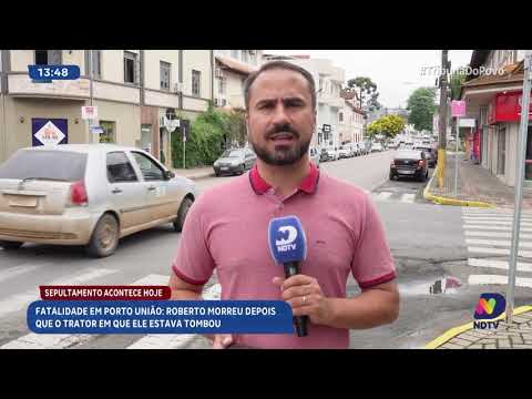 Fatalidade em Porto União: homem morre após trator tombar