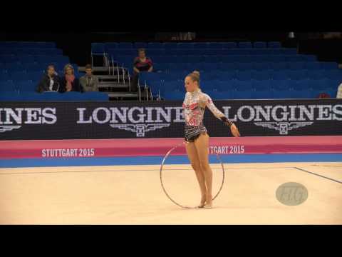 Carmen WHELAN (CAN) 2015 Rhythmic Worlds Stuttgart - Qualifications Hoop