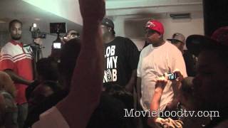 PROJECt PAT sizes up..a dude in purple who grabs the mic: Project Pat sizes him up... in the dmv DC