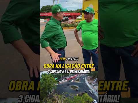Amo estar em Pontal do Araguaia e ver as obras saindo do papel, tudo acontecendo de verdade.