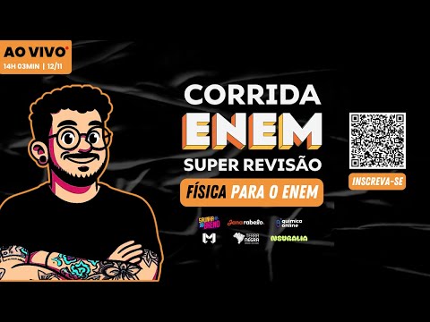 Revisão de Física - ENEM 2025 - Parte 1 (Prof. Breno) - Cinemática, Dinâmica e Circuitos Elétricos