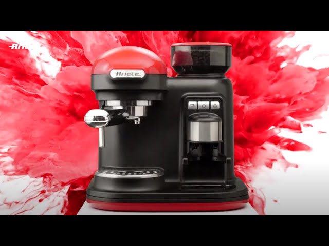 Video Teaser für Espresso coffee maker with built-in coffee grinder - Ariete Moderna (eng)