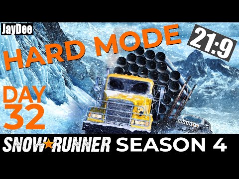 HARD MODE Tag #32 - Bergsteigen mit dem Ford F750 (Alaska) ★ SNOWRUNNER Deutsch