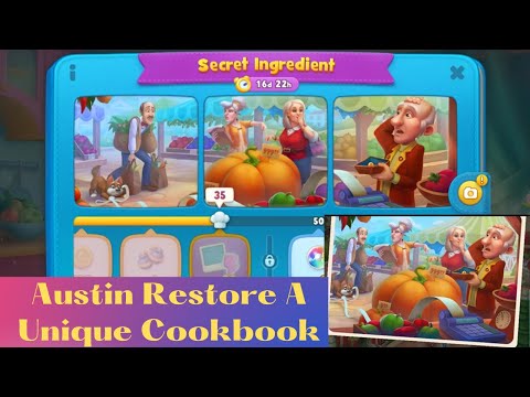 Gardenscapes Secret Ingredient | Austin Restore A Unique Cookbook | Merge Photo Album Event