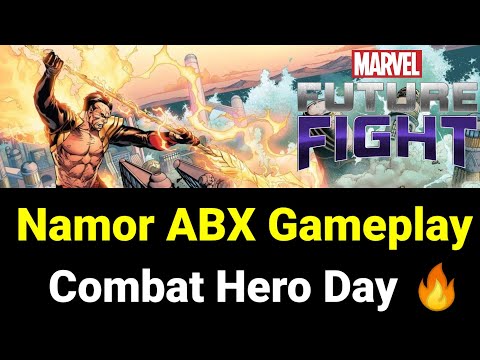 Marvel Future Fight - Namor ABX Gameplay || Combat Hero Day || Season Burn