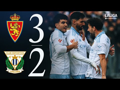 RESUMEN | Real Zaragoza 3-2 CD Leganés | LaLiga Hypermotion