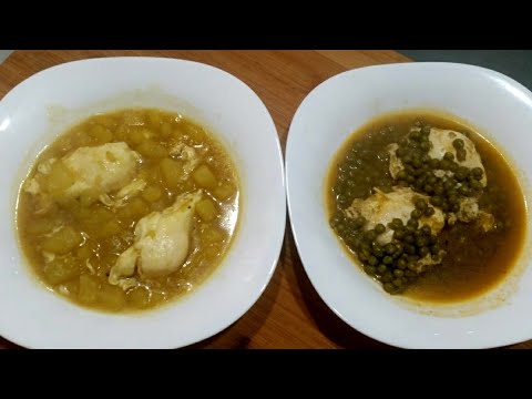 UOVA AFFOGATE CON PATATE E PISELLI