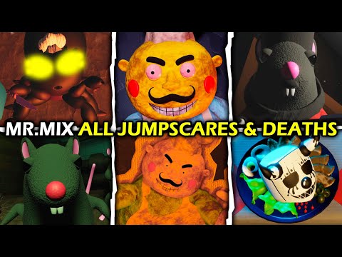 Mr.Mix - All Jumpscares & Deaths | Roblox