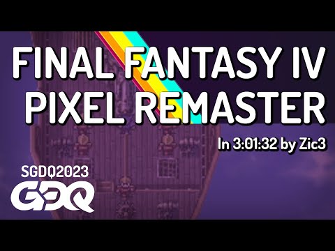 Final Fantasy IV Pixel Remaster by Zic3 in 3:01:32 - Summer Games Done Quick 2023
