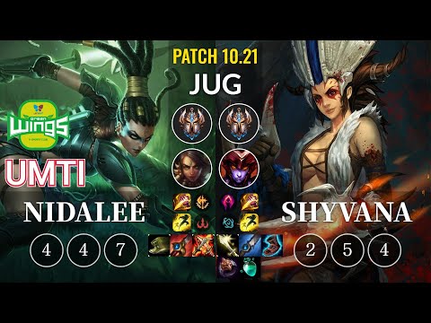 JAG UmTi Nidalee vs Shyvana Jungle - KR Patch 10.21