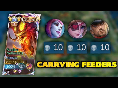 They Fed Nonstop... But I Still Won | Top 1 Global Hanzo| TOBI MLBB