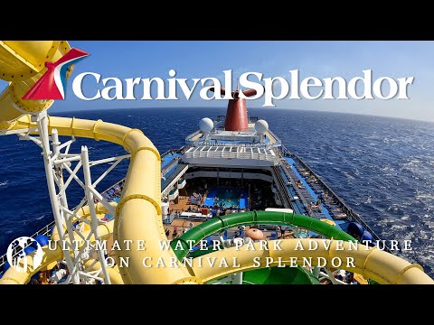 Thumbnail for Carnival Splendor Water Park Tour | Twister & Green Lightning Slides POV