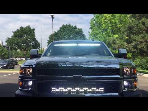 50" LED Light Bar Curved Single Row Inside Windshield