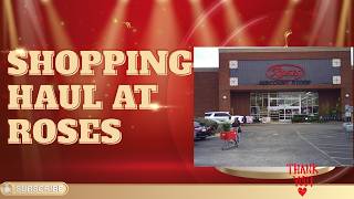 Shopping Haul at Roses Discount Store #discount #goodstuff #greatfindings #familytime