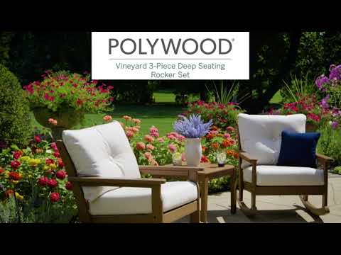 POLYWOOD Vineyard 3-Piece Deep Seating Rocker Set - PWS396-2